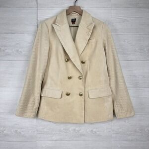 Rowing Blazers x Target Corduroy Double Breasted Blazer Jacket‎ Size XS Cream